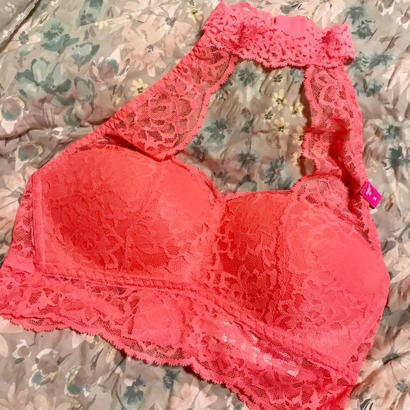 NWT PINK Victoria’s Secret Halter Push-up Bra - Picture 6 of 7